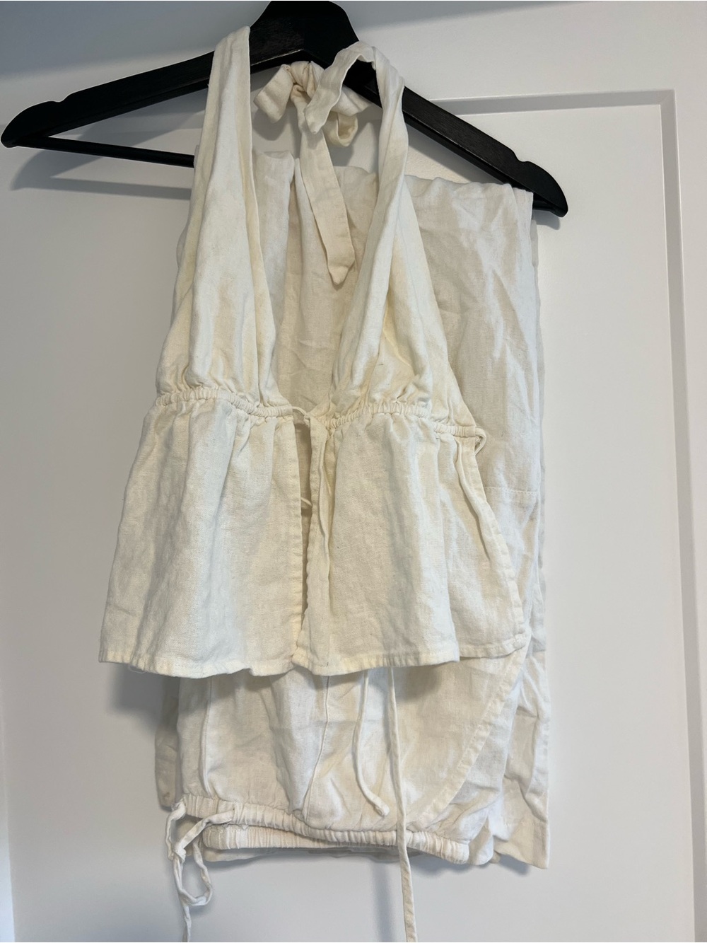 White linen matching set - Picture 1 of 3